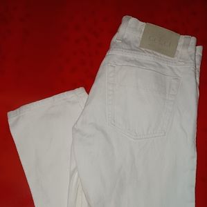 White Gucci Jeans Size 30 Straight Leg